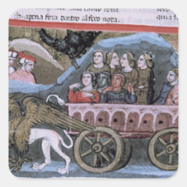 Purgatorio's Hemelse verkiezing Vierkante Sticker