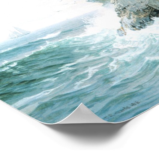 Purgatory Cliff William Trost Richards Seascape Poster (Hoek)