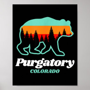 Purgatory Colorado skiën snowboarden beer  Poster