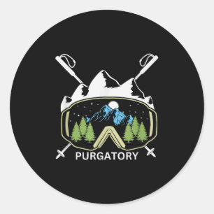 Purgatory Resort Colorado Skigebied Souven Ronde Sticker