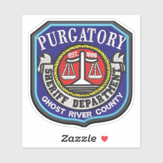 Purgatory Sheriff sticker (Vel)