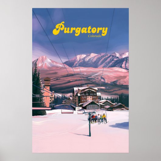 Purgatory Ski Resort Reisposter Poster (Voorkant)