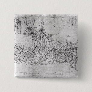 Purgatory, van 'The Divine Comedy' door Dante Vierkante Button 5,1 Cm