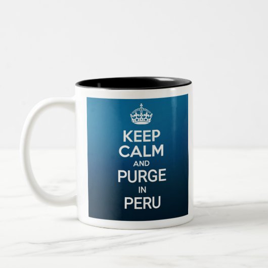 Purge in Peru Ayahuaska Tweekleurige Koffiemok (Links)