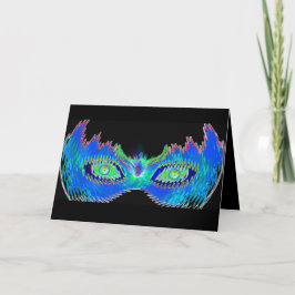 Purim פּוּרִים Vashti's mask futuristische kroon k Bedankkaart