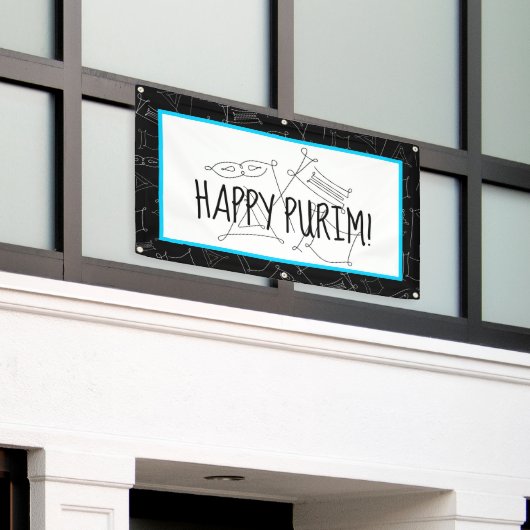 Purim Banner (Buitenkant Gebouw)