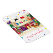 Purim Basket Gifts Hamantaschen Gragger Hebrew Magneet (Rechterzijde)