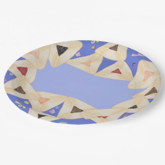 Purim Borden Papieren Bordje (Gekanteld)