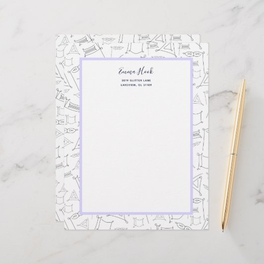 Purim Briefhoofd (Voorkant / Achterkant in situ)