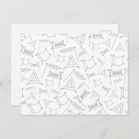 Purim Briefkaart (Voorkant / Achterkant)