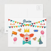 purim briefkaart (Voorkant / Achterkant)