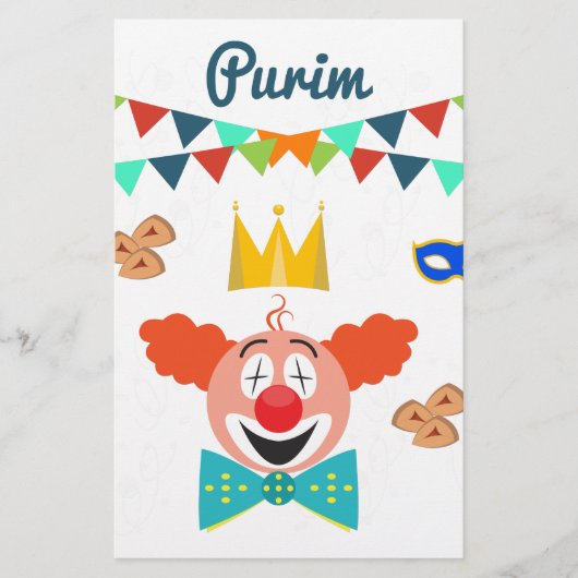 purim briefpapier (Voorkant)