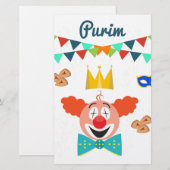purim briefpapier (Voorkant / Achterkant)