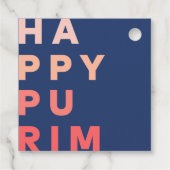 Purim Coral Ombre Bedankjes Labels (Achterkant)