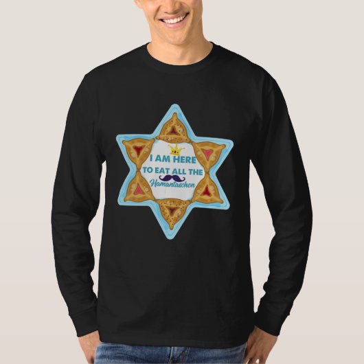 Purim Costume Esther Eat All The Hamantaschen T-shirt (Voorkant)