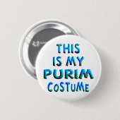 Purim Costume Ronde Button 5,7 Cm (Voorkant /achterkant)