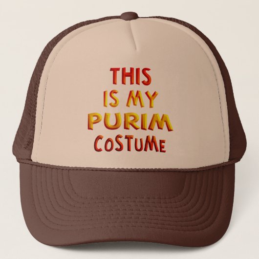 Purim Costume Trucker Pet (Voorkant)