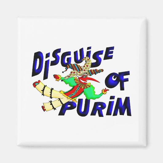 Purim Disguise Magneet (Voorkant)