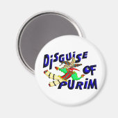Purim Disguise Magneet (Voorkant / Achterkant)
