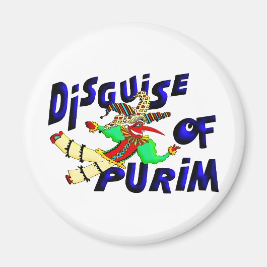 Purim Disguise Magneet (Voorkant)
