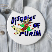 Purim Disguise Ronde Button 6,0 Cm (In situ)