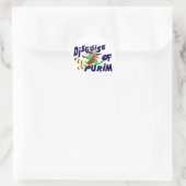 Purim Disguise Ronde Sticker (Tas)