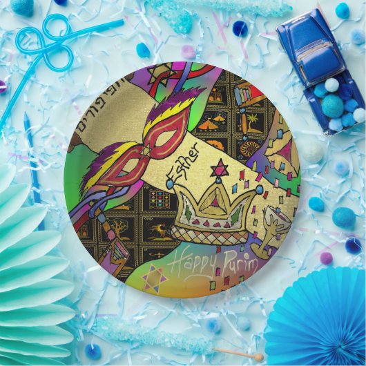 Purim Esther Celebration Art Print Paper Bord (Feest)