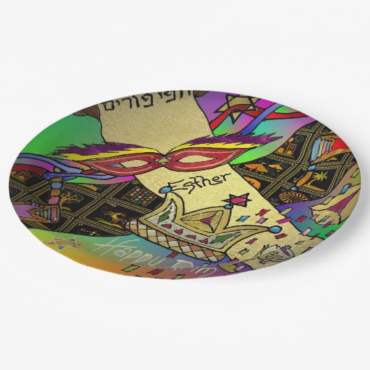 Purim Esther Celebration Art Print Paper Bord (Gekanteld)