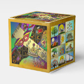 Purim Esther Celebration Dark Art Print Bedankdoosjes (Voorkant Zijde)