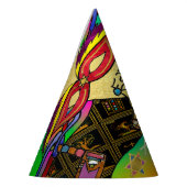 Purim Esther Celebration Dark Art Print Feesthoedjes (Links)