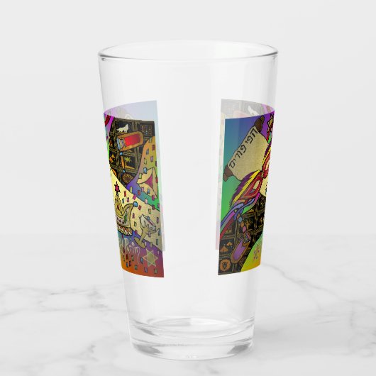 Purim Esther Celebration Dark Art Print Glas (Rechts)