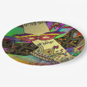 Purim Esther Celebration Dark Art Print Papieren Bordje (Gekanteld)