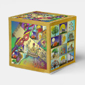 Purim Esther Celebration Light Art Print Bedankdoosjes (Achterkant)