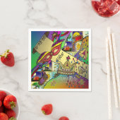 Purim Esther Celebration Light Art Print Napkins Servet (Insitu)