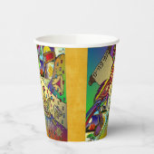 Purim Esther Celebration Light Art Print Papieren Bekers (Links)