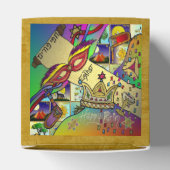 Purim Esther-viering Licht Kunstprint Bedankdoosjes (Bovenkant)