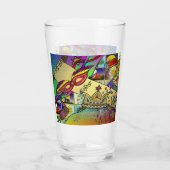 Purim Esther-viering Licht Kunstprint Glas (Achterkant)