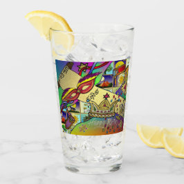 Purim Esther-viering Licht Kunstprint Glas