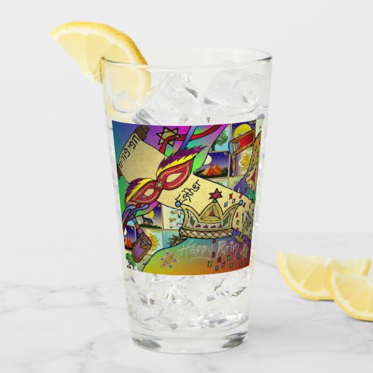 Purim Esther-viering Licht Kunstprint Glas (Voorkant ijs)