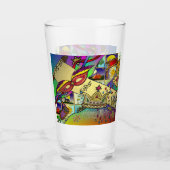 Purim Esther-viering Licht Kunstprint Glas (Voorkant)