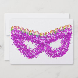 Purim Esther's masker edelsteen koningin kroon Feestdagenkaart