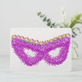 Purim Esther's masker edelsteen koningin kroon Feestdagenkaart