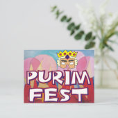 Purim Fest Briefkaart (Staand voorkant)