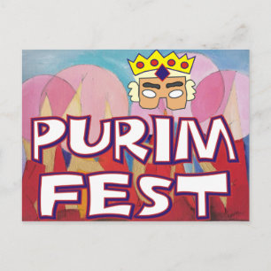 Purim Fest Briefkaart