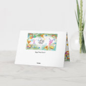 Purim Festival Hamantaschen Noisemaker Hebrew Feestdagen Kaart (Achterkant)