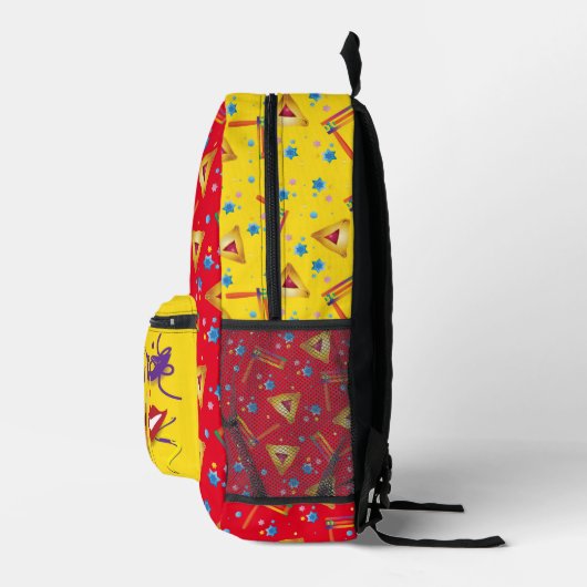 Purim Festival Jewish Holiday Gifts Hamantaschen Bedrukte Rugzak (Rechts)