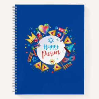 Purim Festival Jewish Holiday Gifts Hamantaschen Notitieboek