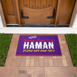 Purim Funny Haman Veeg Voeten Hier Mat