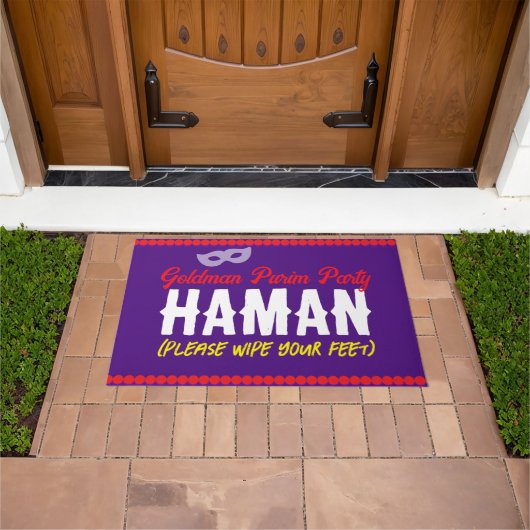 Purim Funny Haman Veeg Voeten Hier Mat (Buiten)