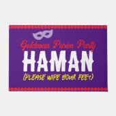 Purim Funny Haman Veeg Voeten Hier Mat (Voorkant)